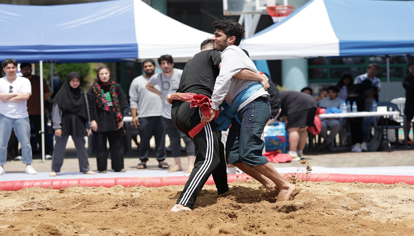 International Students Take to the Ring in Traditional Korean Wrestling Event